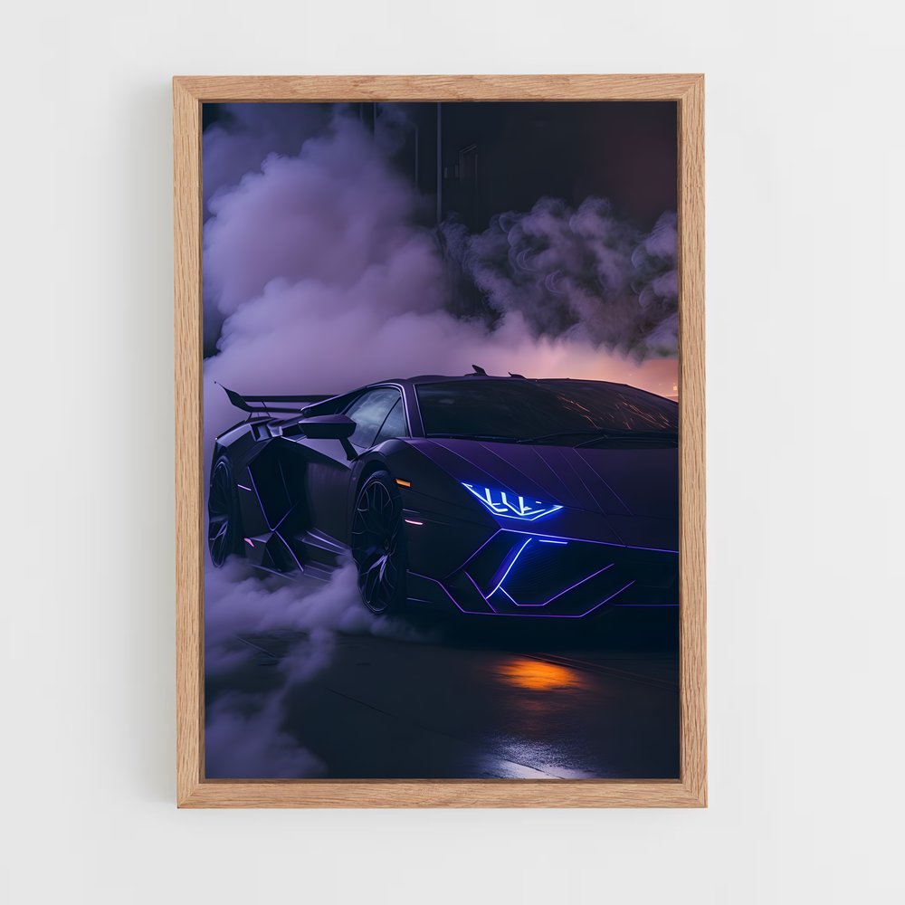 Poster Aventador svj percutantes – affiche Lamborghini (vue 4)